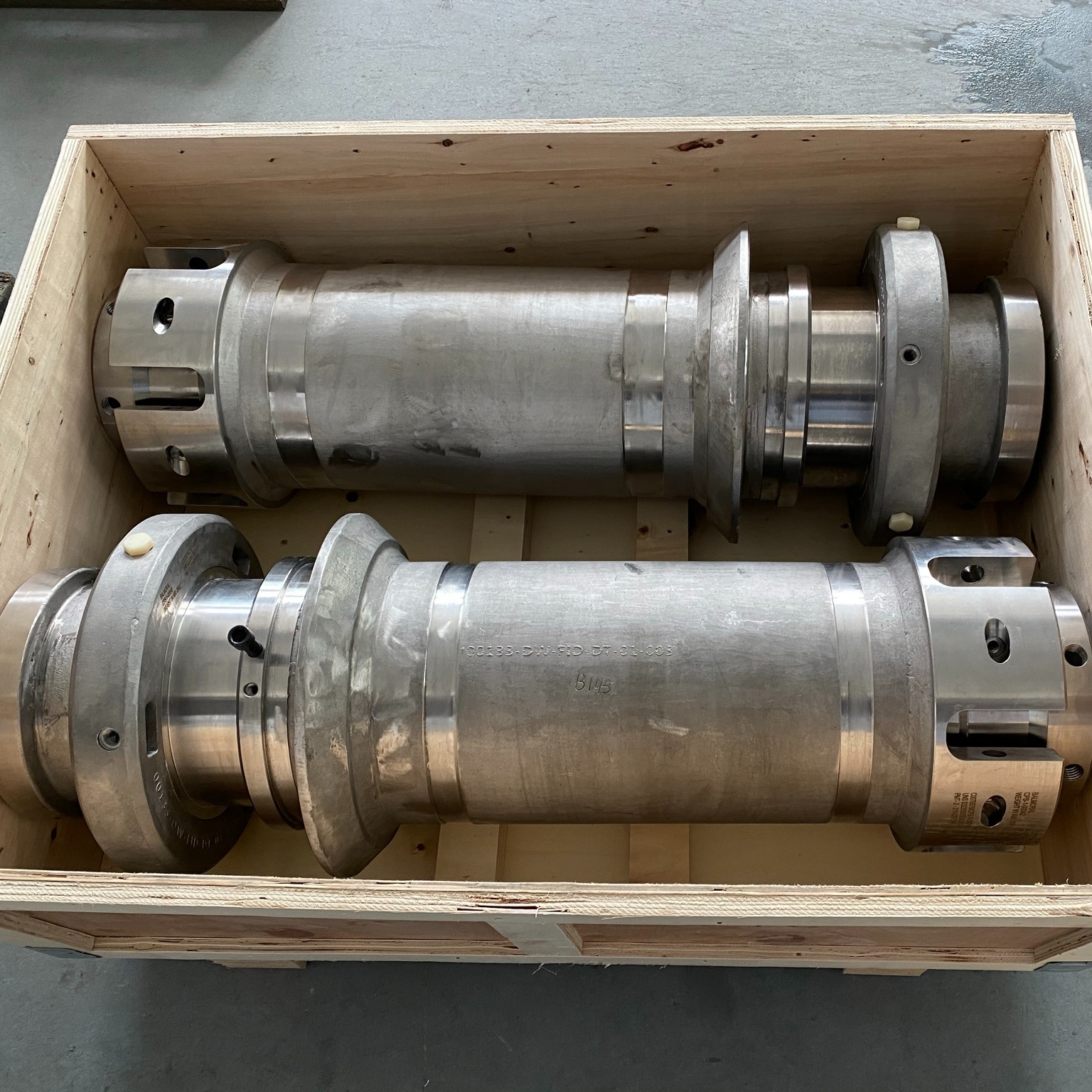 Assembled and packed machined Duplex investment castings